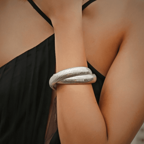 Scarlett Collection - Double Snake, Coil Bangle