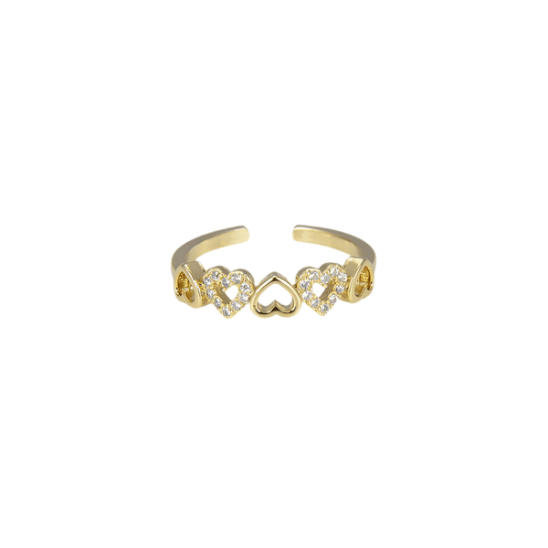 Amore Adjustable Heart Ring