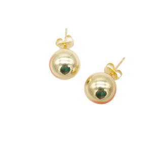 Bella Signature - Gold Ball Stud Earrings