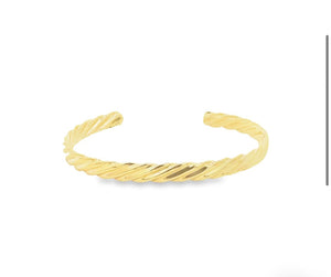 Cuff Open Bracelet Twisted Bangle