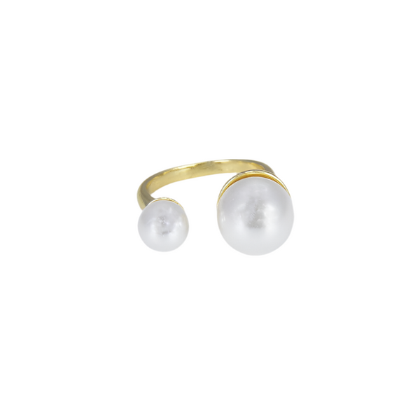 Margo - Open Freshwater Pearl Adjustable Ring