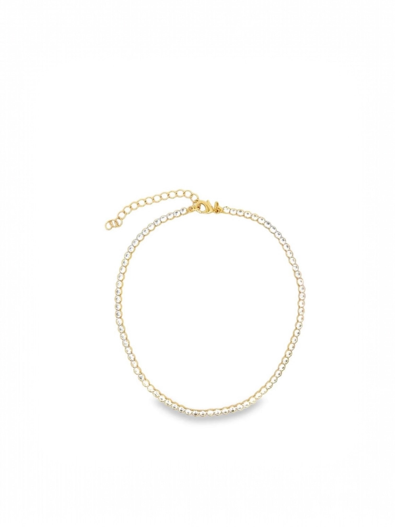 Camila - Round Stone Cut Tennis Anklet