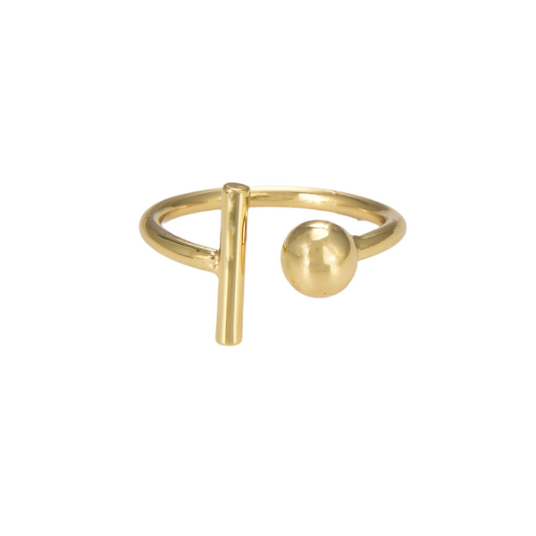 Tia - Adjustable T Bar Ring