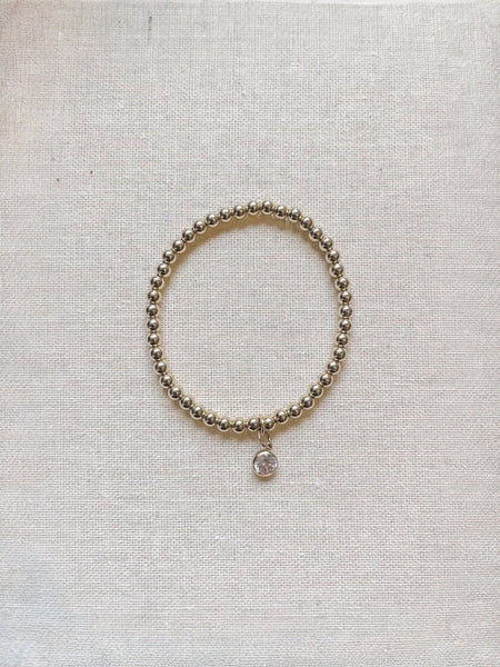 Bella Signature Bracelet with Cubic Zirconia Dangling Charm