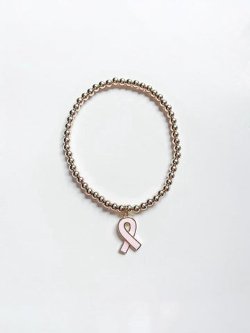 Bella Signature Bracelet with Enamel Ribbon Charm
