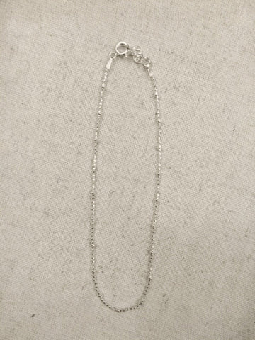 Deanna - Diamond Cut & 2mm ball anklet