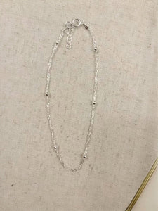 Jasmine - Singapore Chain with 3mm Ball Anklet