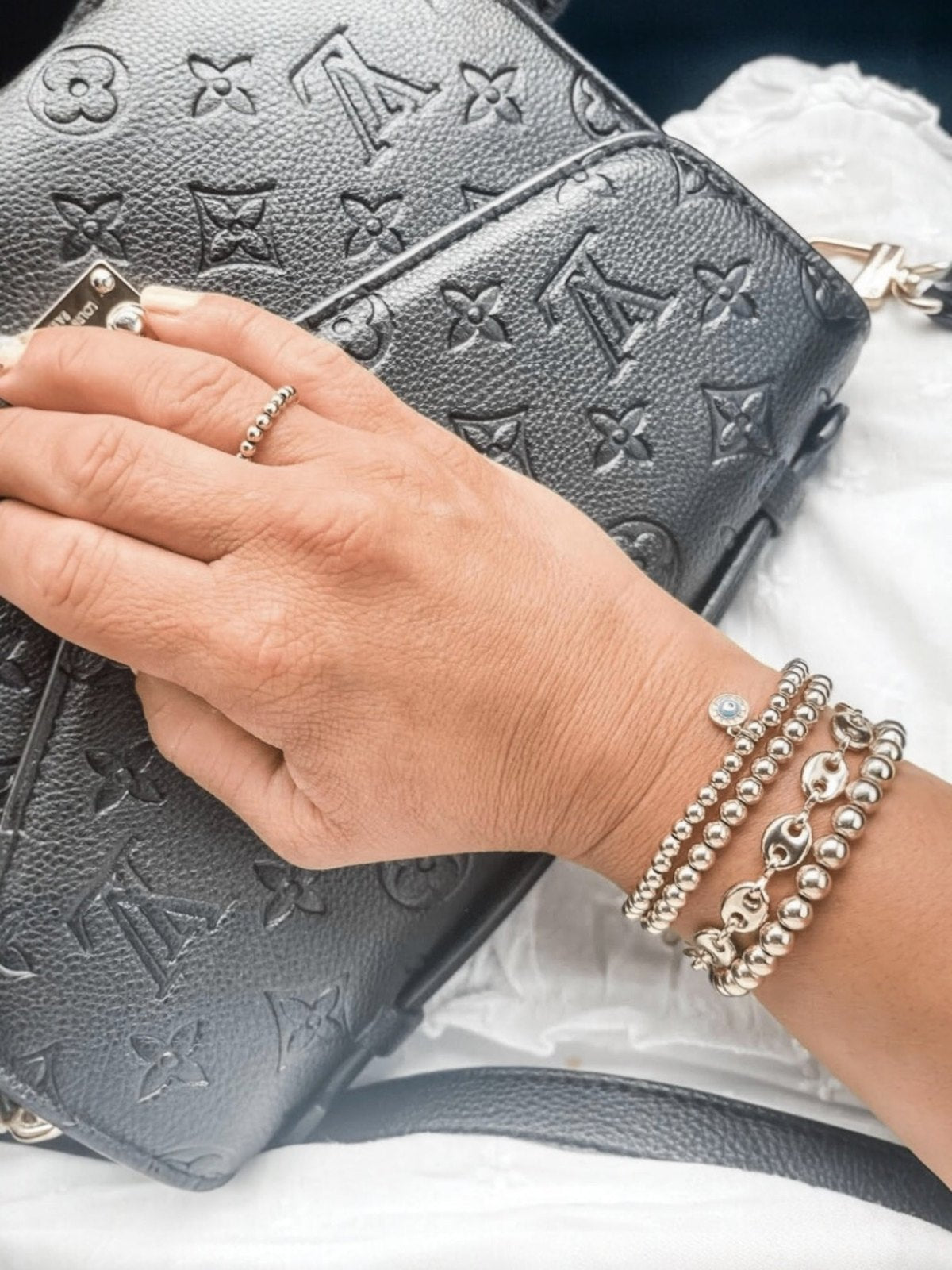 Bella Signature Bracelet with Evil Eye CZ Charm