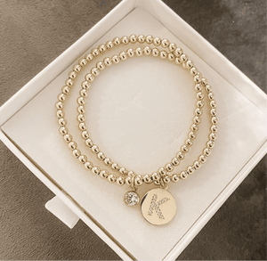 Bella Signature Bracelet with Alphabet Letter CZ Charm