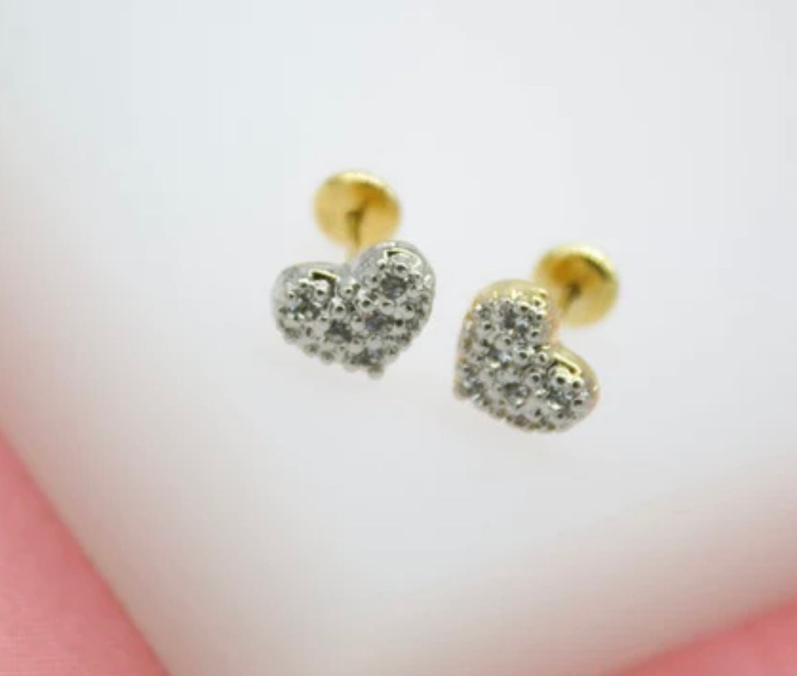 Heart Stud Earrings