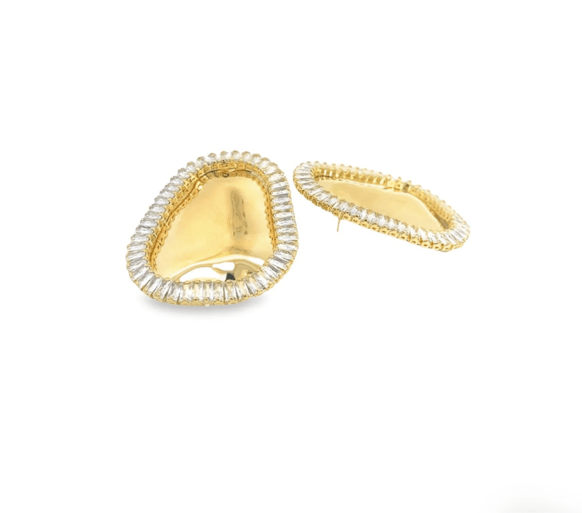 Lexi- Oval Clear Baguette CZ Stones