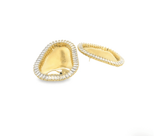 Lexi- Oval Clear Baguette CZ Stones