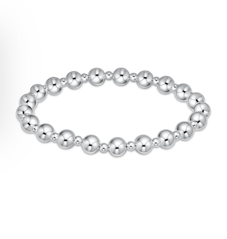 Bella Signature Sterling Silver Combination Bracelet - 6mm and 4mm beads