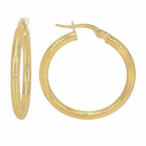 10KT gold earring, 2mm thickness, 20mm size is outer diameter