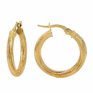 10KT gold earring, 2.5mm thickness, 30mm size is outer diameter