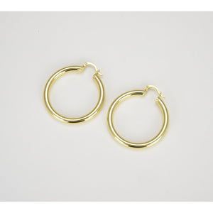 18K Gold Filled Chunky Hoop Earrings