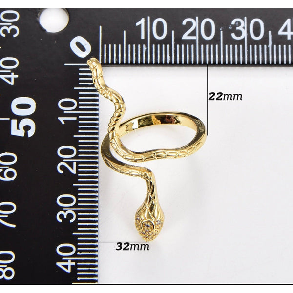18K Gold Filled Snake Ring