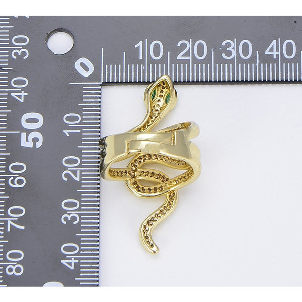 18K Gold Filled Adjustable Serpent Ring