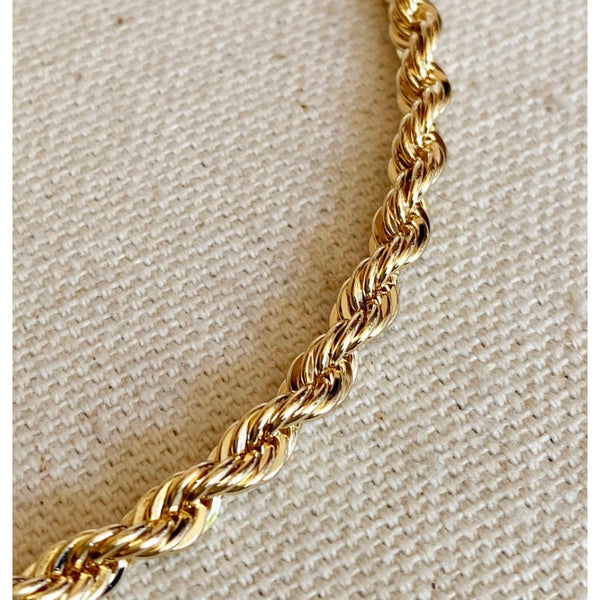 18k Gold Filled Rope Anklet Rope Anklet