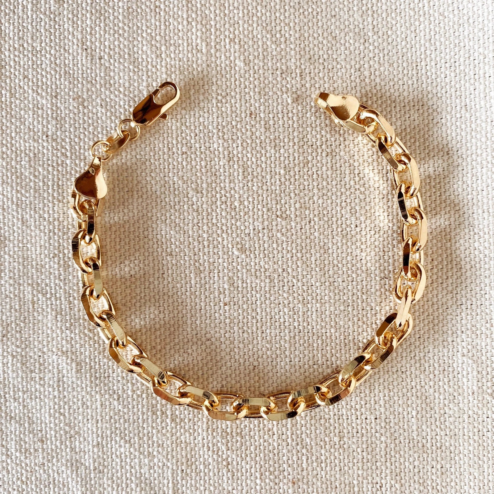 18k Gold Filled Link Bracelet
