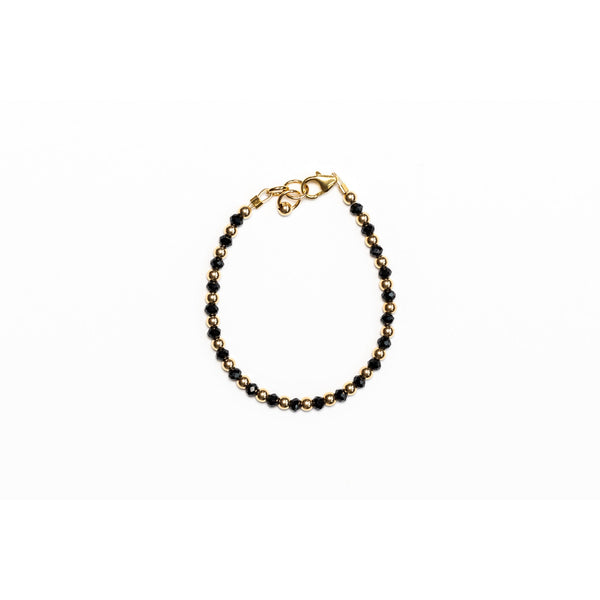 Midnight Black with 14K Gold Filled beads