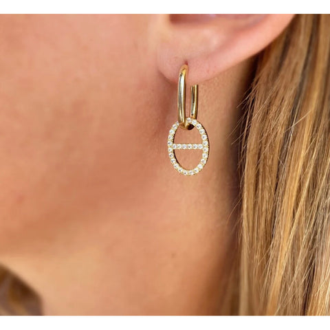 Mariner Drop Earrings with Cubic Zirconia
