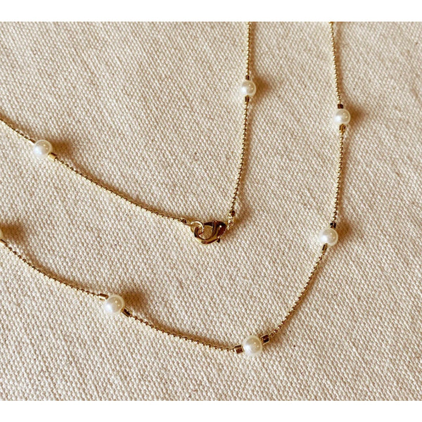 Long Wrap Around Pearl Necklace