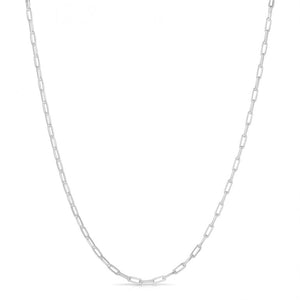 Sterling Silver, 4.5mm Paperclip Chain Necklace