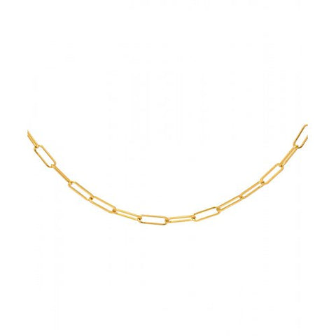 Gold Vermeil 4.7mm Paperclip Necklace