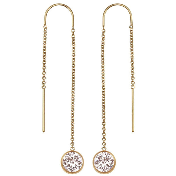 U-Threaders Earrings with Cubic Zirconia