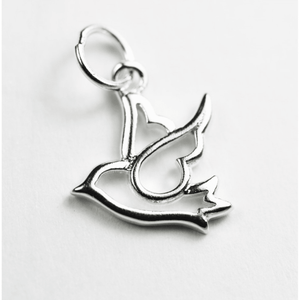 Sterling Silver Dove Charm